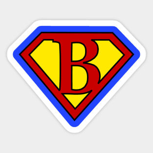 Superhero Symbol Letter B Sticker